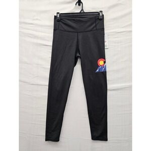 Collette Love Womens Colorado Leggings Black Polyester Blend Athletic Size Large